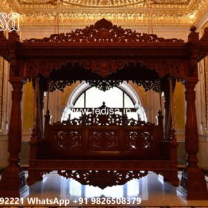Elegant Wood Carving Swing Design for Heritage Villas No-6288