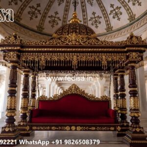 Stylish Wood Carving Swing Design for Elegant Home Decor No-6290