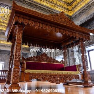 Indoor Wood Carving Swing Design for Relaxing Luxury Spaces No-6293