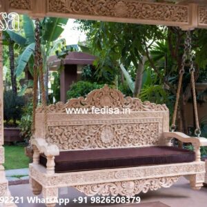 Premium Wood Carving Swing Design for Luxury Hall Decor No-6296