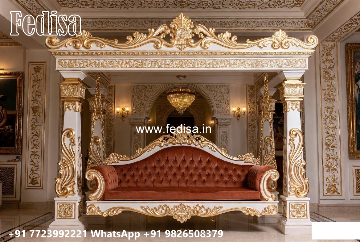 Decorative Wood Carving Swing Design with Stylish Beauty No-6298