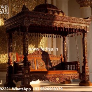 Antique Wooden Swing Design for Traditional Interior Look No-6309