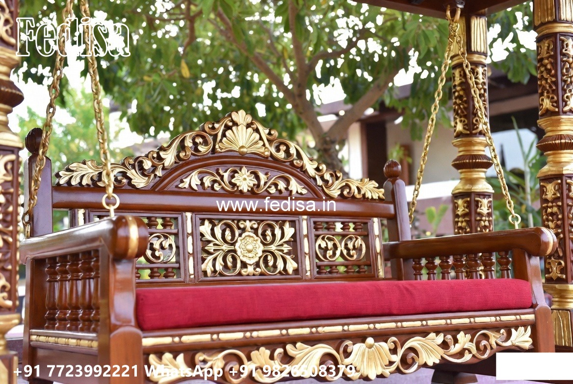 Luxury Teak Wood Swing Design for Elegant Homes No-6317