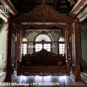 Wooden Swing Design with Traditional Indian Craftsmanship No-6318