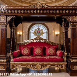 Wooden Swing Design with Elegant Hanging Chain Style No-6321