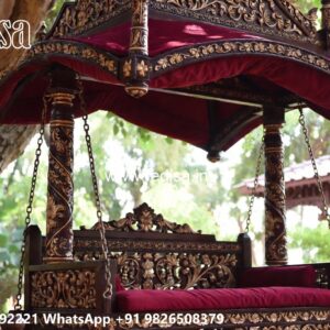 Royal Maharaja Wooden Swing Design for Luxury Homes No-6325