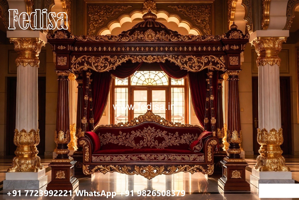 Traditional Jhula Wooden Swing Design for Indian Houses No-6329