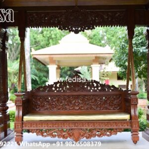 Stylish Wooden Swing Design for Drawing Room Beauty No-6341