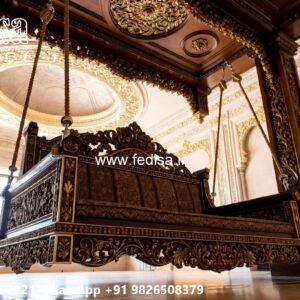 Wooden Swing Design for Traditional South Indian Homes No-6344