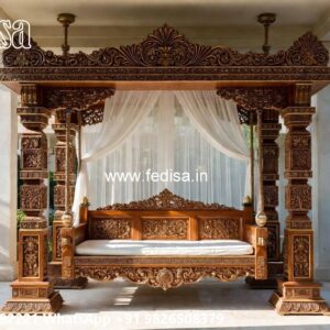 Contemporary Wooden Swing Design for Stylish Living Room No-6349
