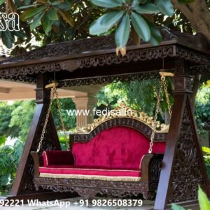Premium Wooden Swing Design for Modern Villa Decor No-6351