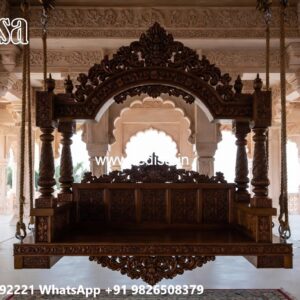 Wooden Swing Design with Royal Heritage Finishing No-6354