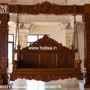 Luxury Wooden Swing Design for Spacious Hall Interiors No-6355