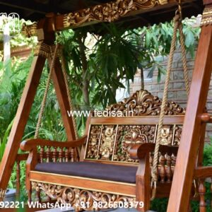 Wooden Swing Design for Beautiful Balcony Seating No-6360