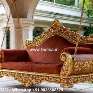 Wooden Swing Design with Vintage Traditional Craft Style No-6362