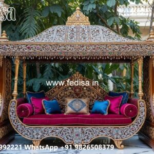 Luxury Wooden Swing Design with Decorative Chains No-6370