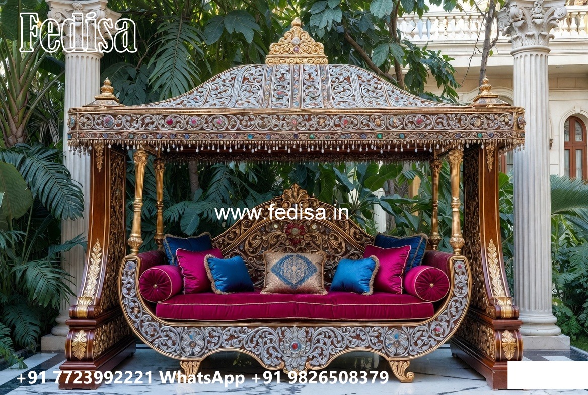 Luxury Wooden Swing Design with Decorative Chains No-6370
