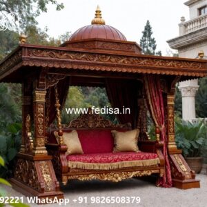 Stylish Wooden Swing Design with Premium Wood Texture No-6372
