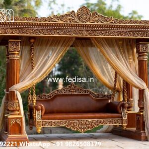 Wooden Swing Design for Comfortable Indoor Seating No-6379