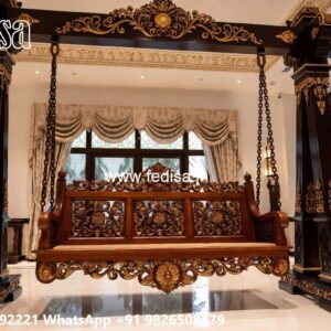 Royal Wooden Swing Design for Palace Style Interiors No-6380