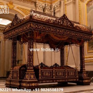 Luxury Swing Design with Rich Wooden Texture Finish No-6488