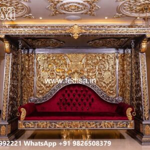 Elegant Classic Swing Design with Wooden Carving Style No-6503