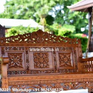 Classic Swing Design with Artistic Wooden Carvings No-6589