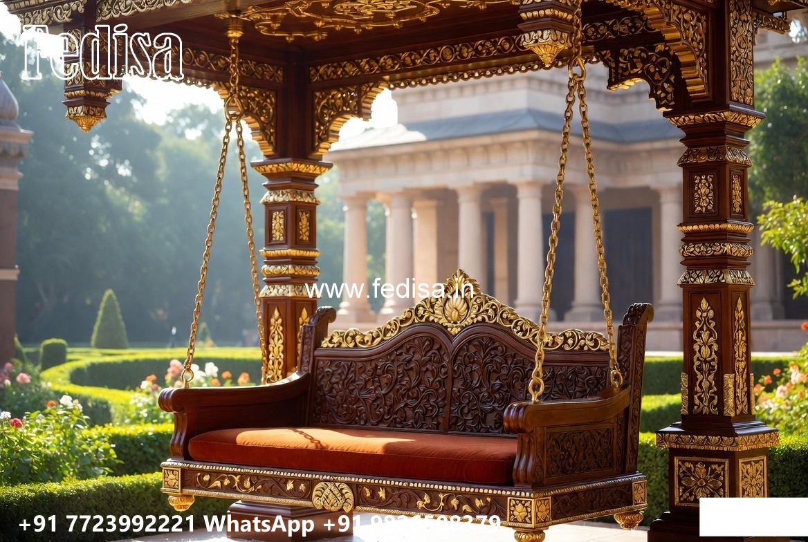 Wooden Royal Swing Design with Artistic Traditional Touch No-6616