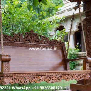 Handcrafted Wood Carving Swing Design for Elegant Living Rooms No-6652
