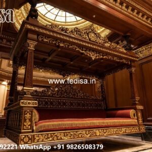 Premium Wood Carving Swing Design for Heritage Homes No-6656