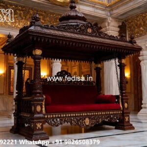 Royal Wood Carving Swing Design for Palace Inspired Homes No-6670