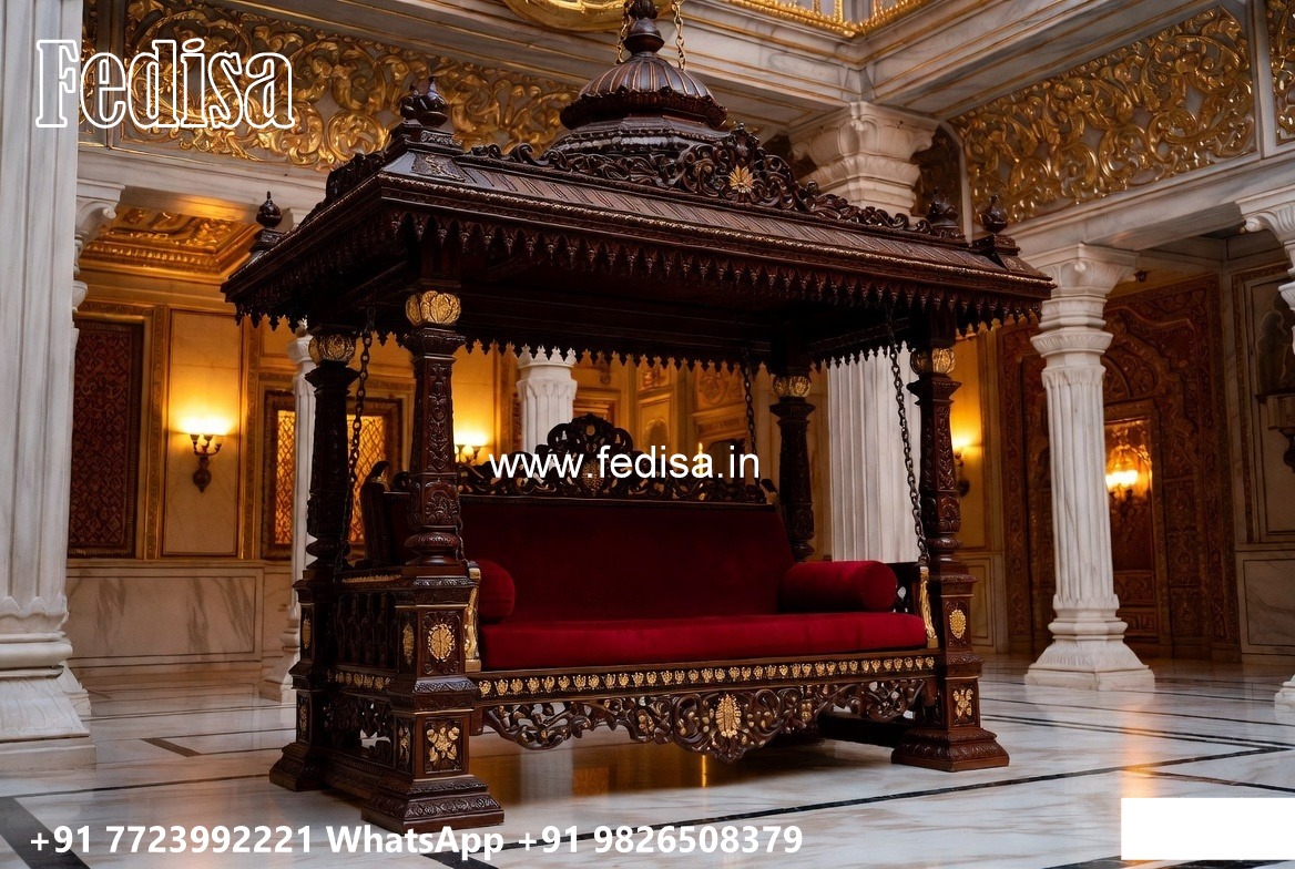 Royal Wood Carving Swing Design for Palace Inspired Homes No-6670