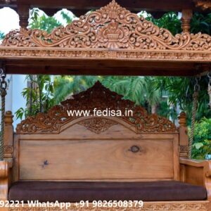 Wood Carving Swing Design for Modern Traditional Homes No-6682