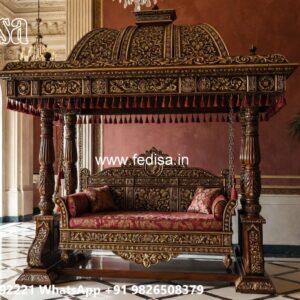 Traditional Wood Carving Swing Design for Heritage Decor No-6687
