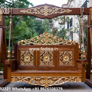 Royal Wood Carving Swing Design for Sophisticated Living Rooms No-6691