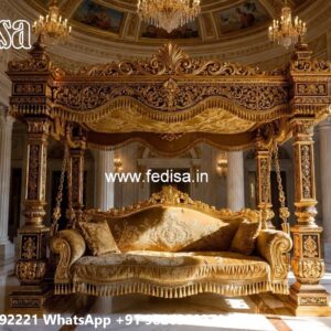 Vintage Wood Carving Swing Design with Decorative Beauty No-6696