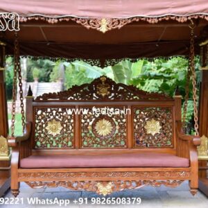 Decorative Wood Carving Swing Design with Artistic Finish No-6705