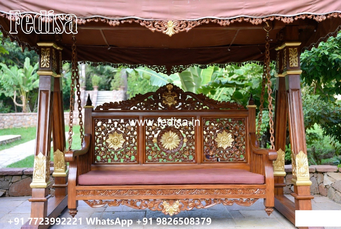 Decorative Wood Carving Swing Design with Artistic Finish No-6705