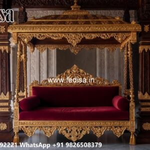 Stylish Wood Carving Swing Design for Modern Interiors No-6709