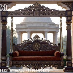 Luxury Wood Carving Swing Design with Palace Inspired Look No-6717