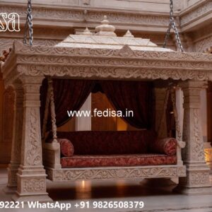 Beautiful Wood Carving Swing Design for Indoor Hall Areas No-6728
