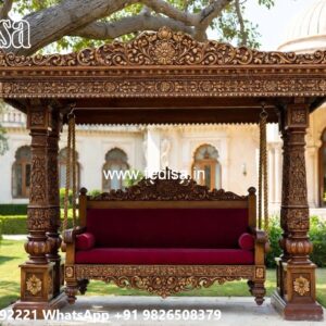 Elegant Wood Carving Swing Design for Heritage Villas No-6738