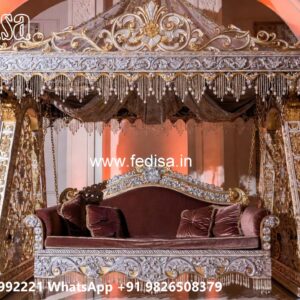 Traditional Wood Carving Swing Design with Elegant Details No-6745