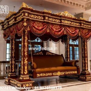 Premium Wood Carving Swing Design for Luxury Hall Decor No-6746