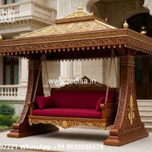 Classic Wooden Swing Design for Luxury Villa Interiors No-6756