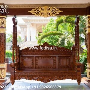 Beautiful Wooden Swing Design for Indoor Relaxing Space No-6763