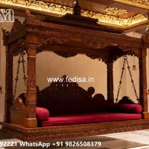 Royal Wooden Swing Design with Cushion Seating Style No-6765