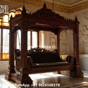 Wooden Swing Design with Traditional Indian Craftsmanship No-6768