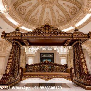 Vintage Wooden Swing Design for Heritage Home Decor No-6772