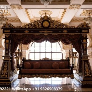 Luxury Handcrafted Wooden Swing Design for Living Room No-6773